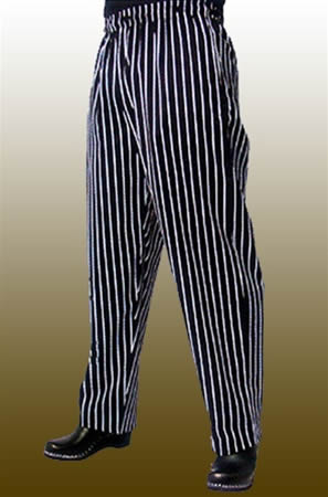white pin stripe trousers